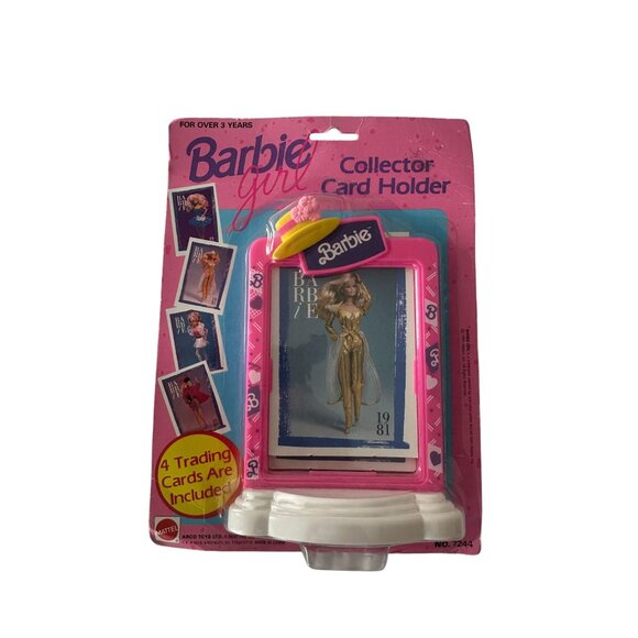 MATTEL Barbie 1991 Collectible Card Holder w/ Cards NEW NIP - Picture 5 of 6